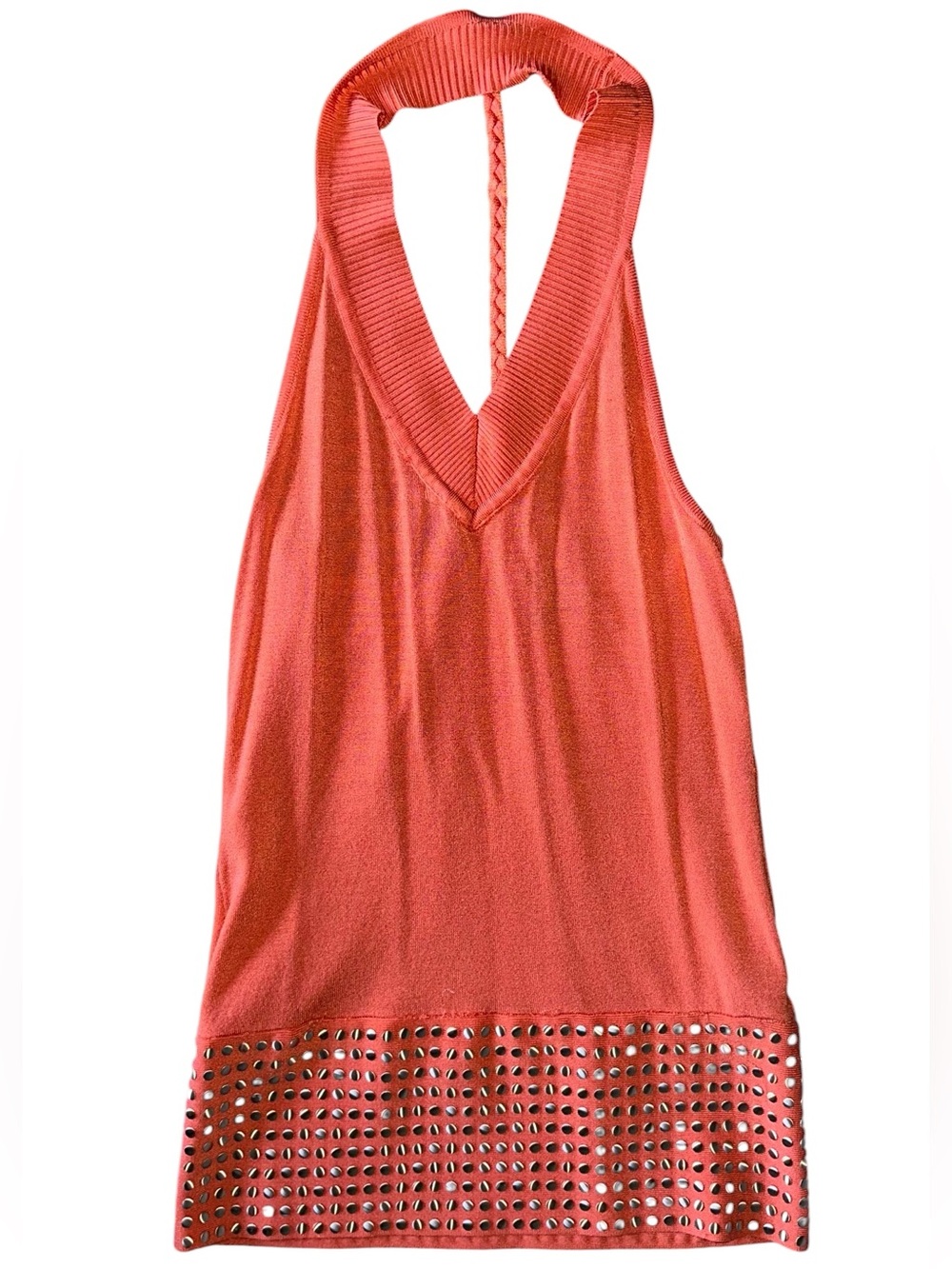 bebe Coral Halter-Style Top